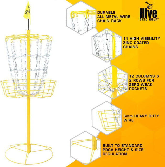 Hive Cross Chain Practice Basket - Elemental Disc Golf