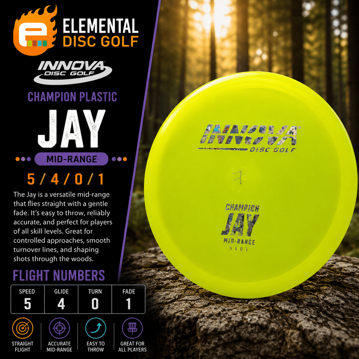 Innova Champion Jay (5/4/0/1) - Elemental Disc Golf