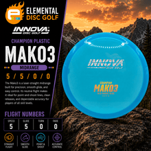 Innova Champion Mako3 (5/5/0/0) - Elemental Disc Golf