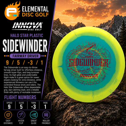 Innova Halo Star Sidewinder (9/5/-3/1) - Elemental Disc Golf