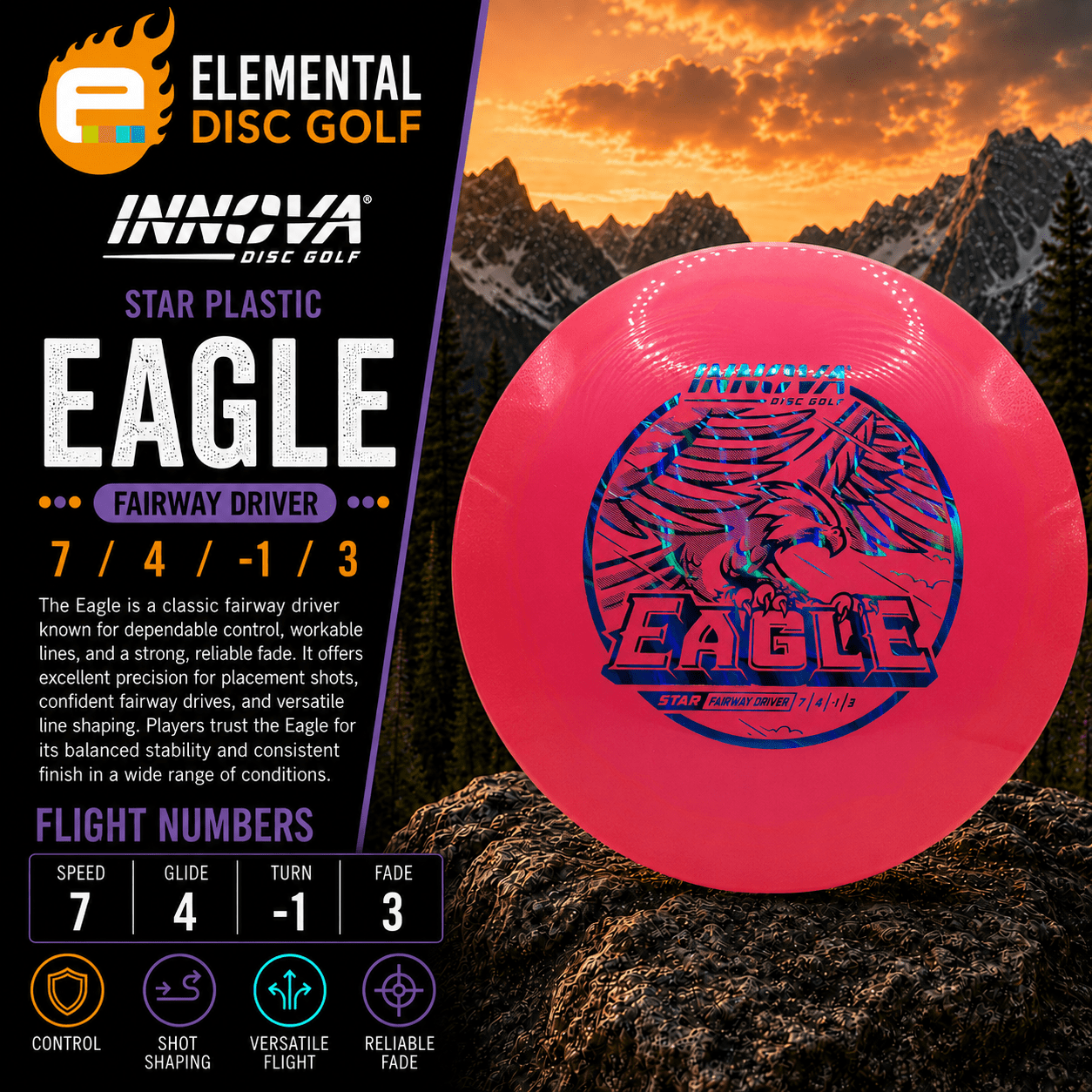 Innova Star Eagle (7/4/-1/3) - Elemental Disc Golf