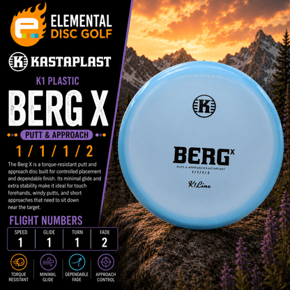 Kastaplast K1 Berg X (1/1/1/2) - Elemental Disc Golf