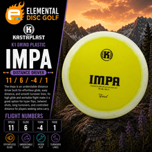 Kastaplast K1 Grind Impa (11/6/-4/1) - Elemental Disc Golf