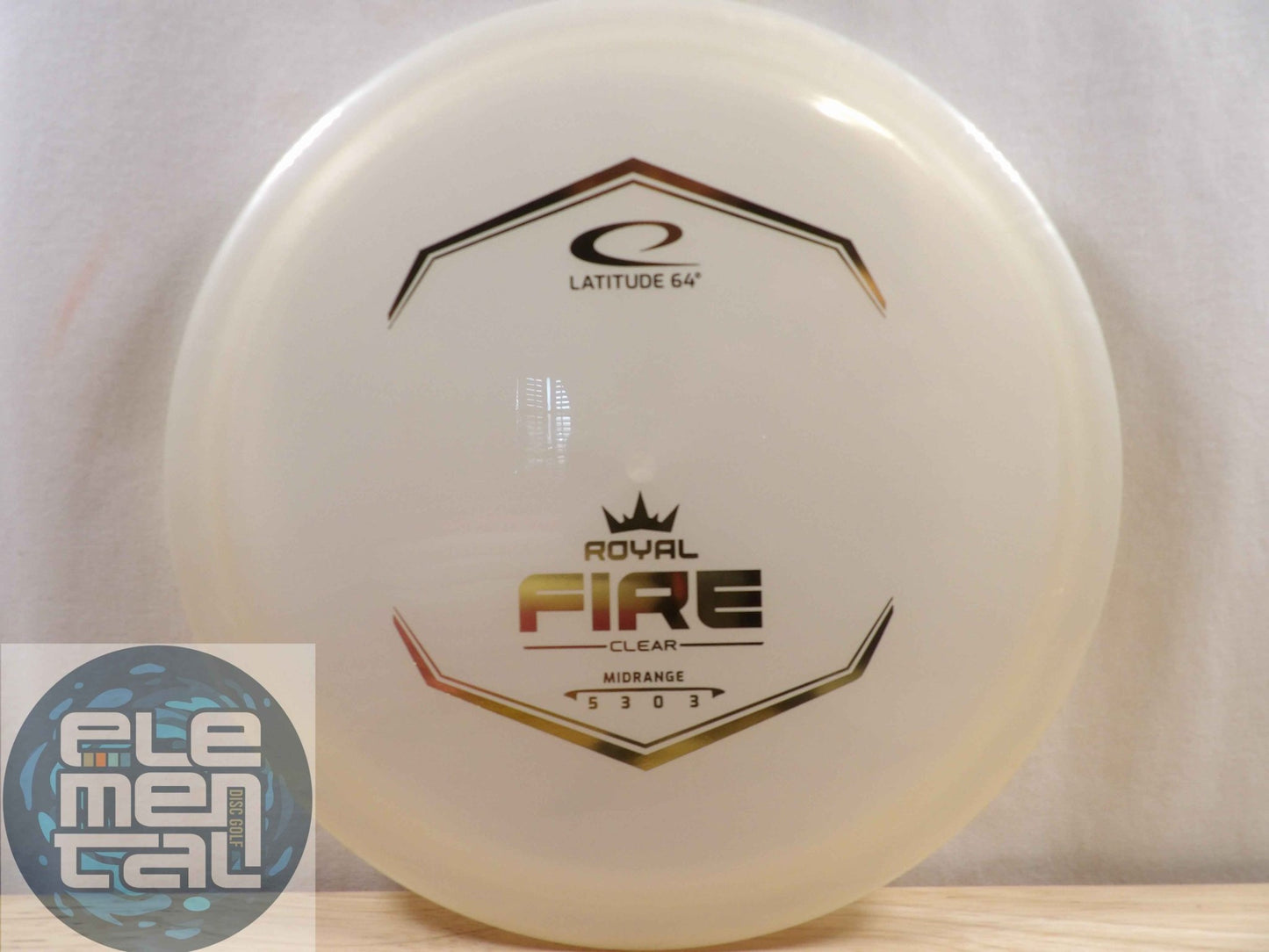 Latitude 64 Royal Clear Fire (5/3/0/3) - Elemental Disc Golf