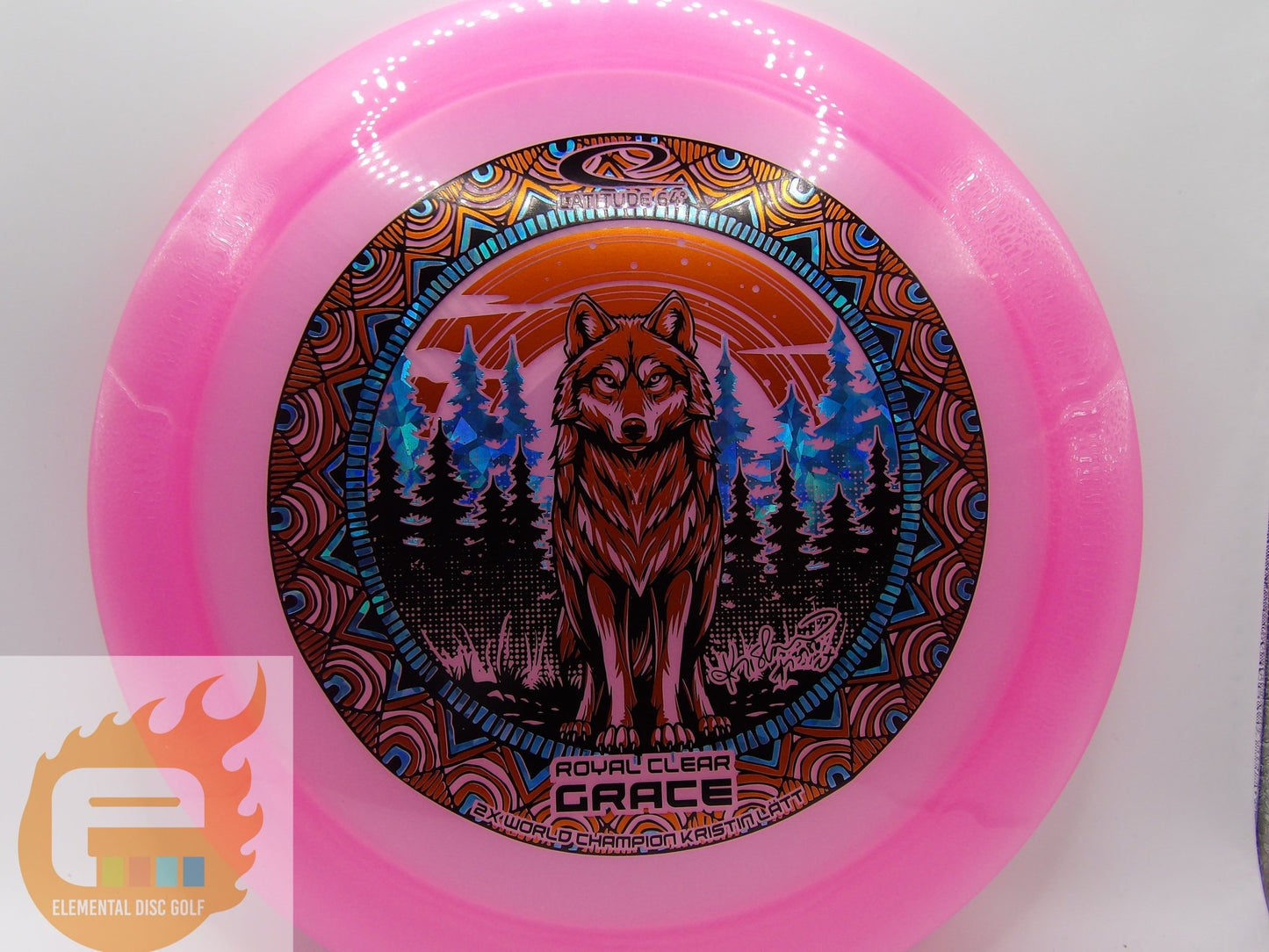 Latitude 64 Royal Clear Grace (11/6/-1/2) - Kristin Latt Tour Series - Elemental Disc Golf