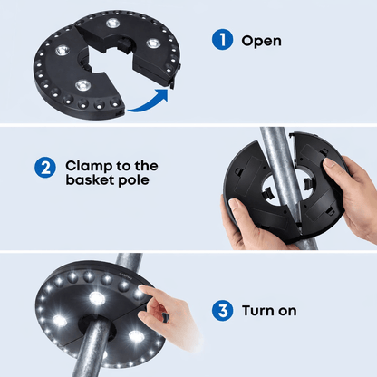 LED Disc Golf Basket Light for Glow Disc or Practice at Night - Elemental Disc Golf
