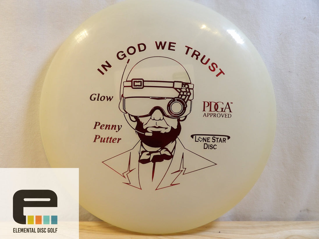 Lone Star Glow Penny Putter - Elemental Disc Golf