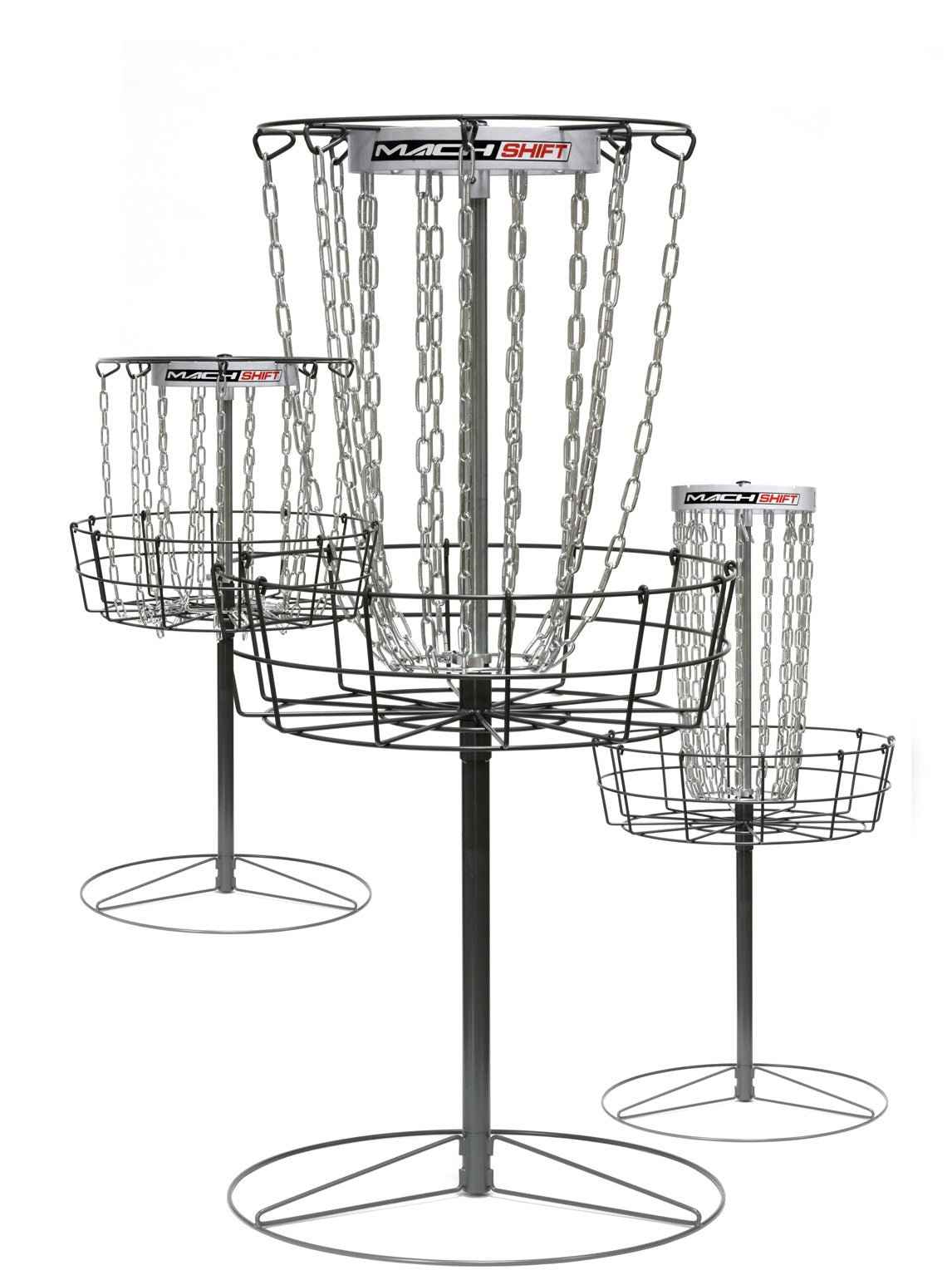 Mach Shift 3-in-1 Portable Adjustable Disc Golf Basket
