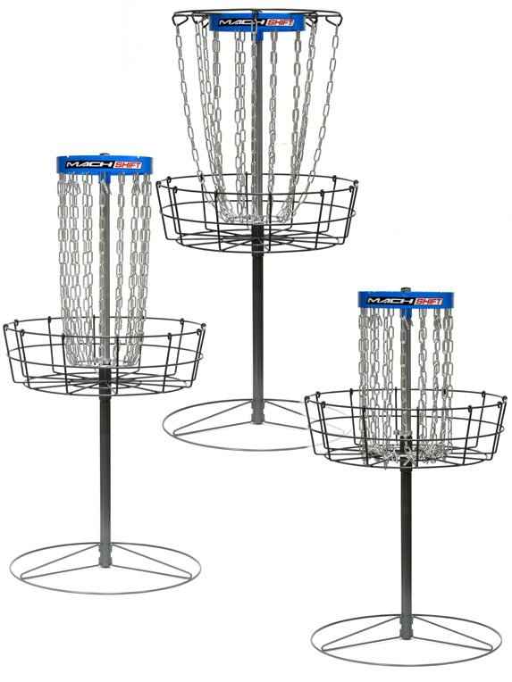 Mach Shift 3-in-1 Portable Adjustable Disc Golf Basket - Elemental Disc Golf