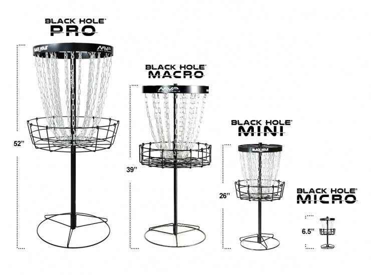MVP Black Hole Mini Disc Golf Basket - Elemental Disc Golf