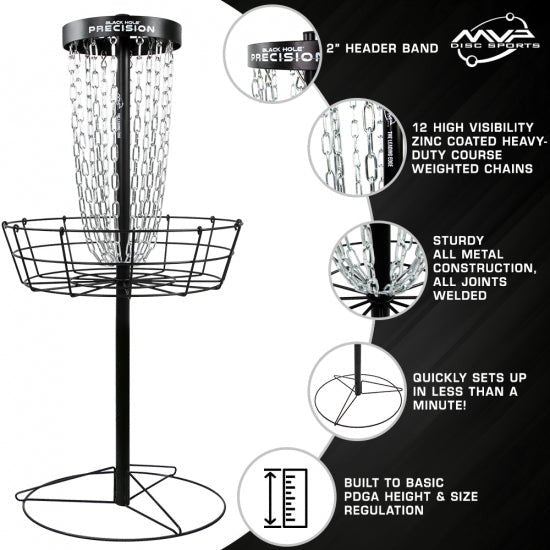 MVP Black Hole Precision Basket - Elemental Disc Golf