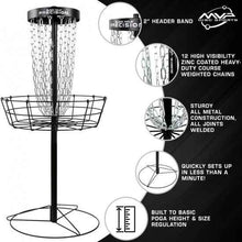 MVP Black Hole Precision Disc Golf Basket - Elemental Disc Golf