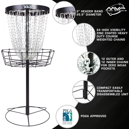 MVP Black Hole Pro Basket - Elemental Disc Golf
