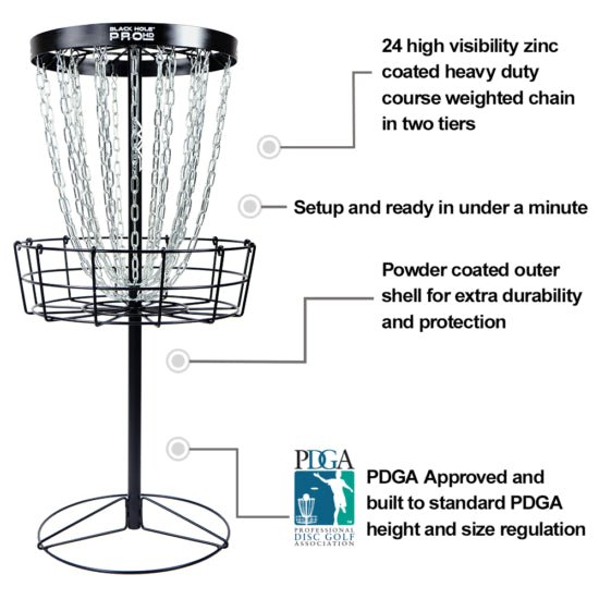 MVP Black Hole Pro HD Basket - Elemental Disc Golf