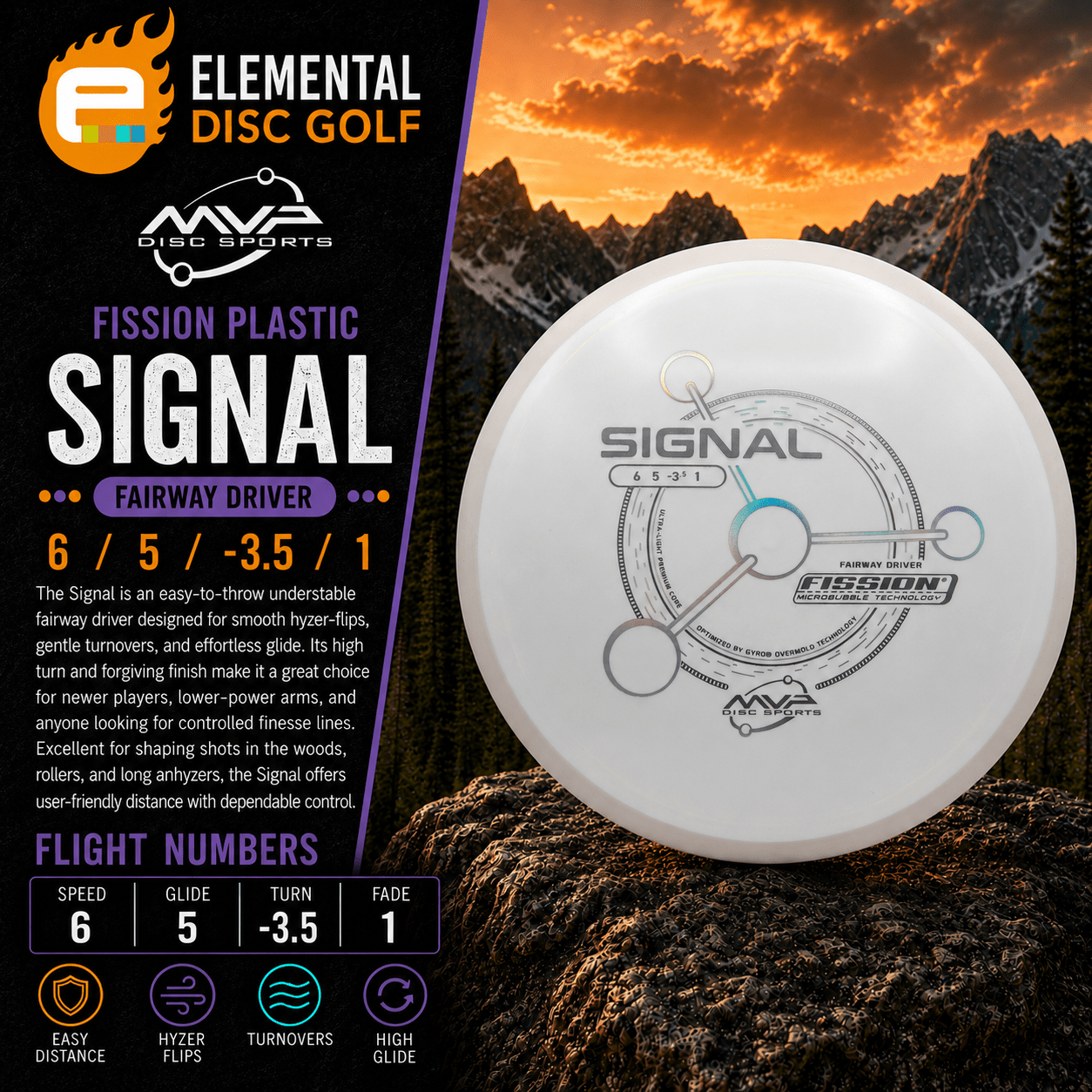 MVP Fission Signal (6/5/-3.5/1) - Elemental Disc Golf