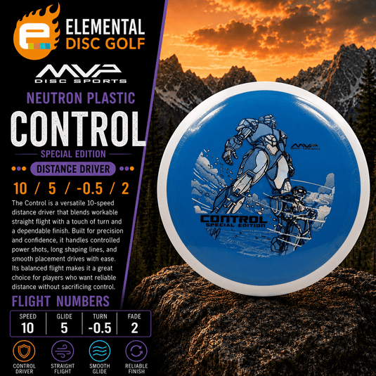 MVP Neutron Control (10/5/-0.5/2) Special Edition - Elemental Disc Golf