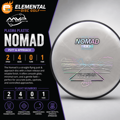 MVP Plasma Nomad ( 2 / 4 / 0 / 1 ) - Elemental Disc Golf