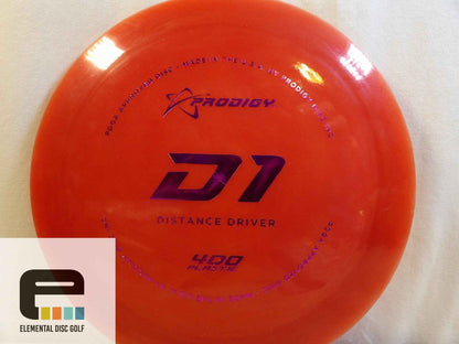 Prodigy 400 D1 (12/5/0/4) - Elemental Disc Golf