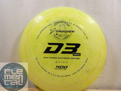 Prodigy 400 D3 Max (USED - 8/10) - Elemental Disc Golf