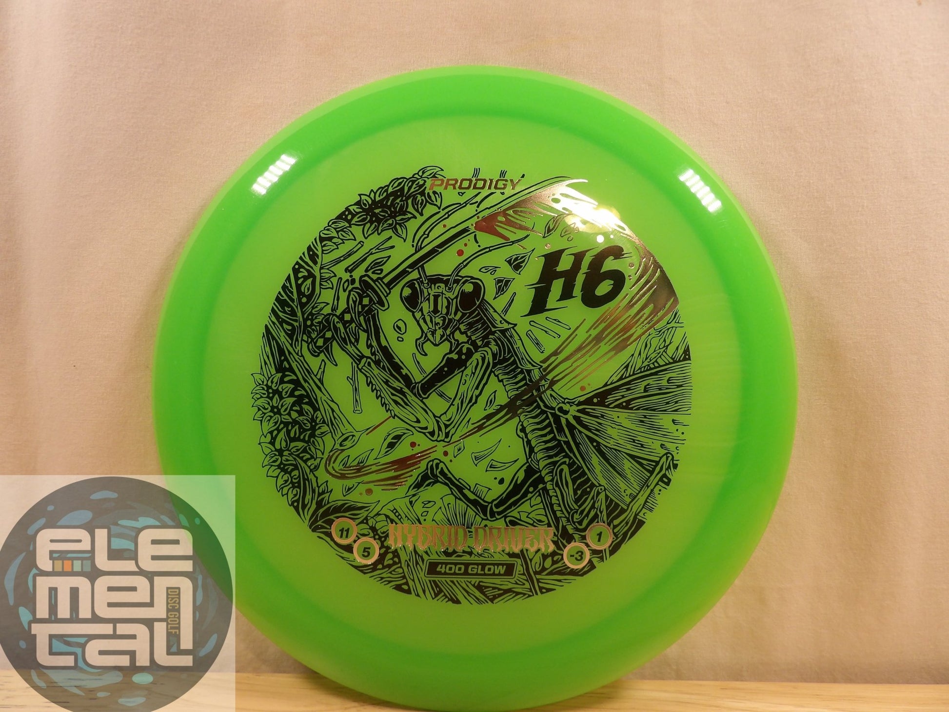 Prodigy 400 Glow H6 (11/5/-3/1) - Elemental Disc Golf