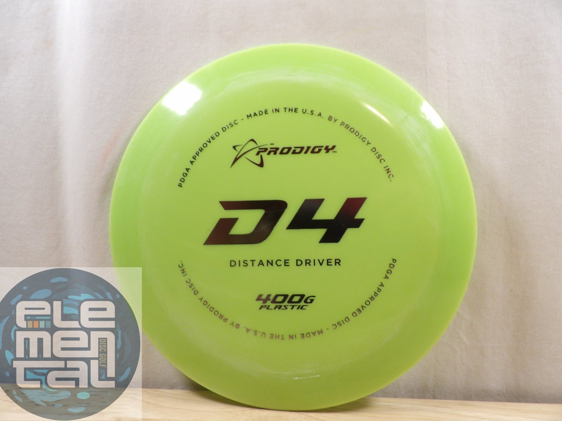 Prodigy 400g D4 (12/5/-2/2) - Elemental Disc Golf