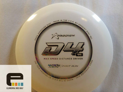 Prodigy 400g D4 Max - Elemental Disc Golf