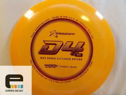 Prodigy 400g D4 Max - Elemental Disc Golf