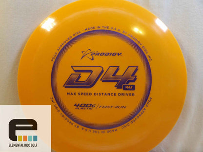 Prodigy 400g D4 Max - Elemental Disc Golf
