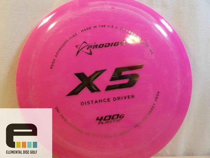 Prodigy 400g X5 ( 13 / 5 / -4 / 1 ) - Elemental Disc Golf