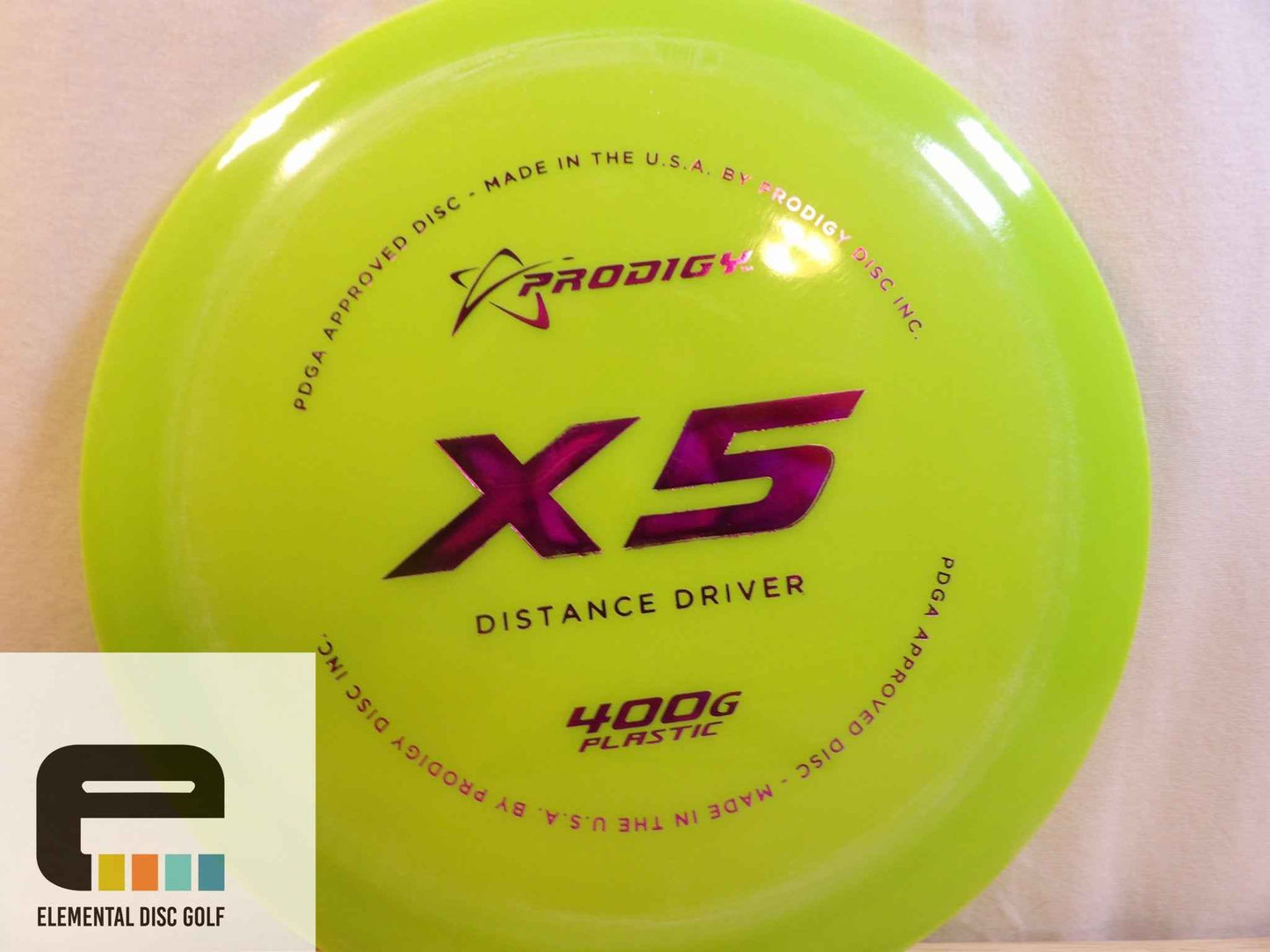 Prodigy 400g X5 ( 13 / 5 / -4 / 1 ) - Elemental Disc Golf