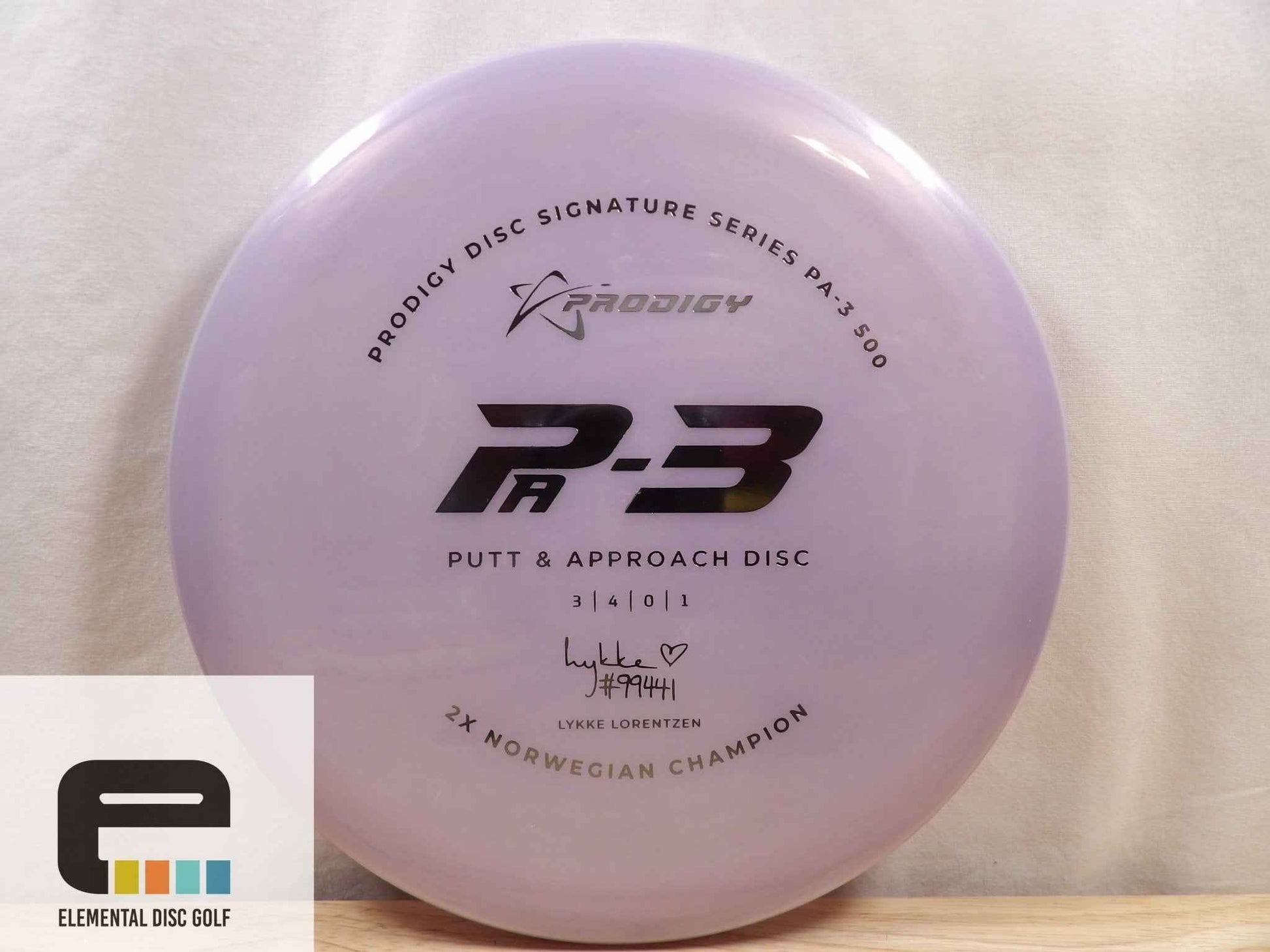 Prodigy 500 PA-3 (Lykke Lorentzen) - Elemental Disc Golf