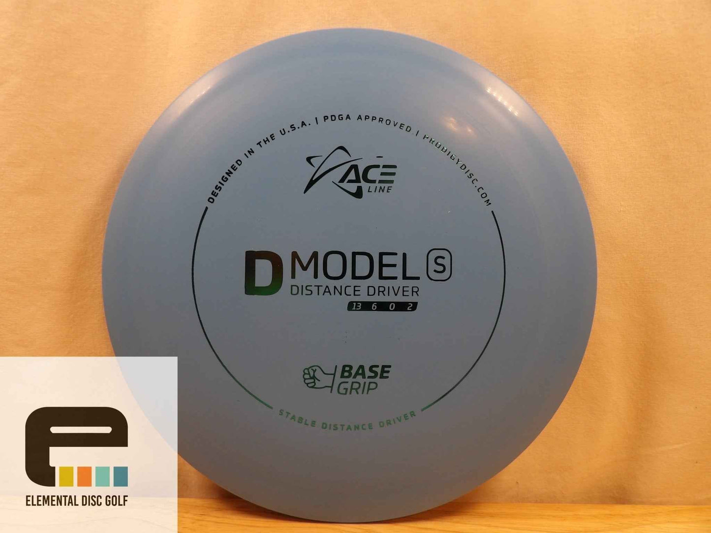 Prodigy Base Grip D Model S (13/6/0/2) - Elemental Disc Golf