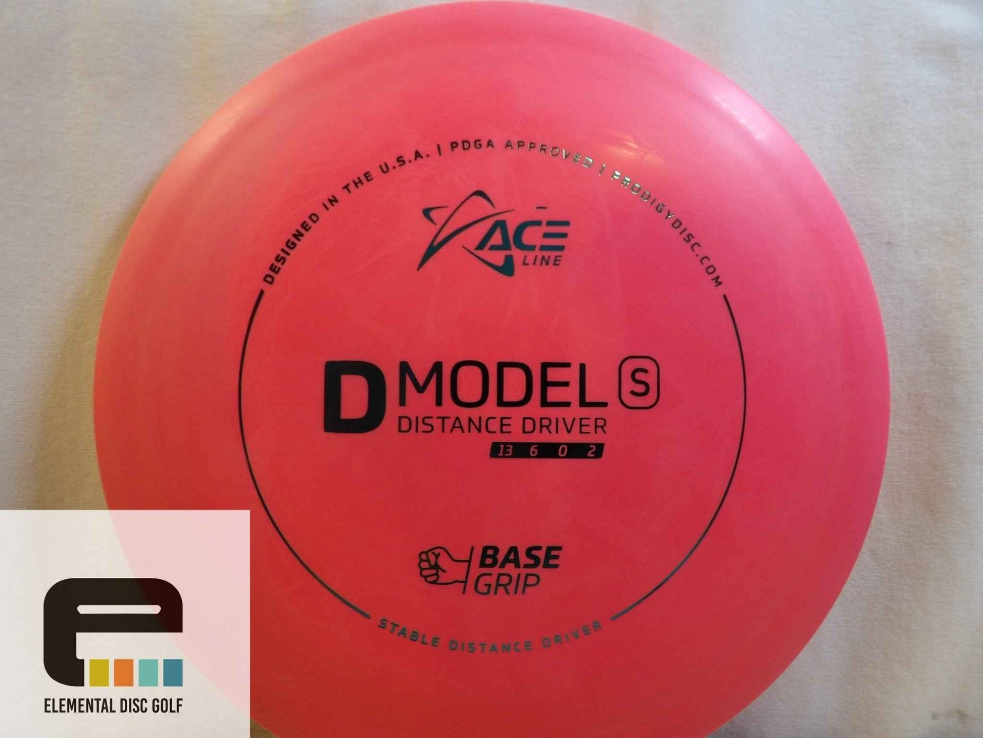 Prodigy Base Grip D Model S (13/6/0/2) - Elemental Disc Golf