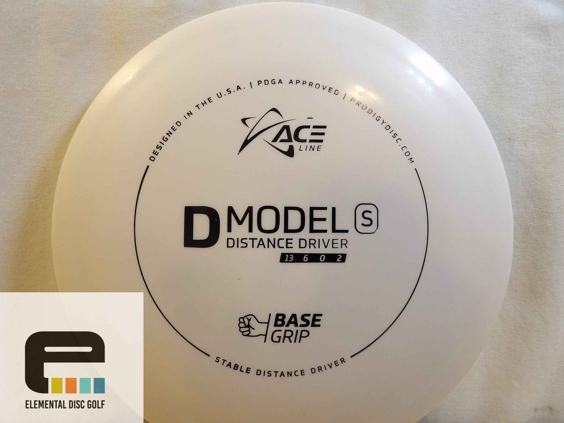 Prodigy Base Grip D Model S (13/6/0/2) - Elemental Disc Golf