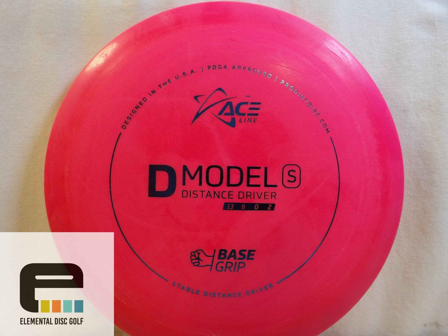 Prodigy Base Grip D Model S (13/6/0/2) - Elemental Disc Golf