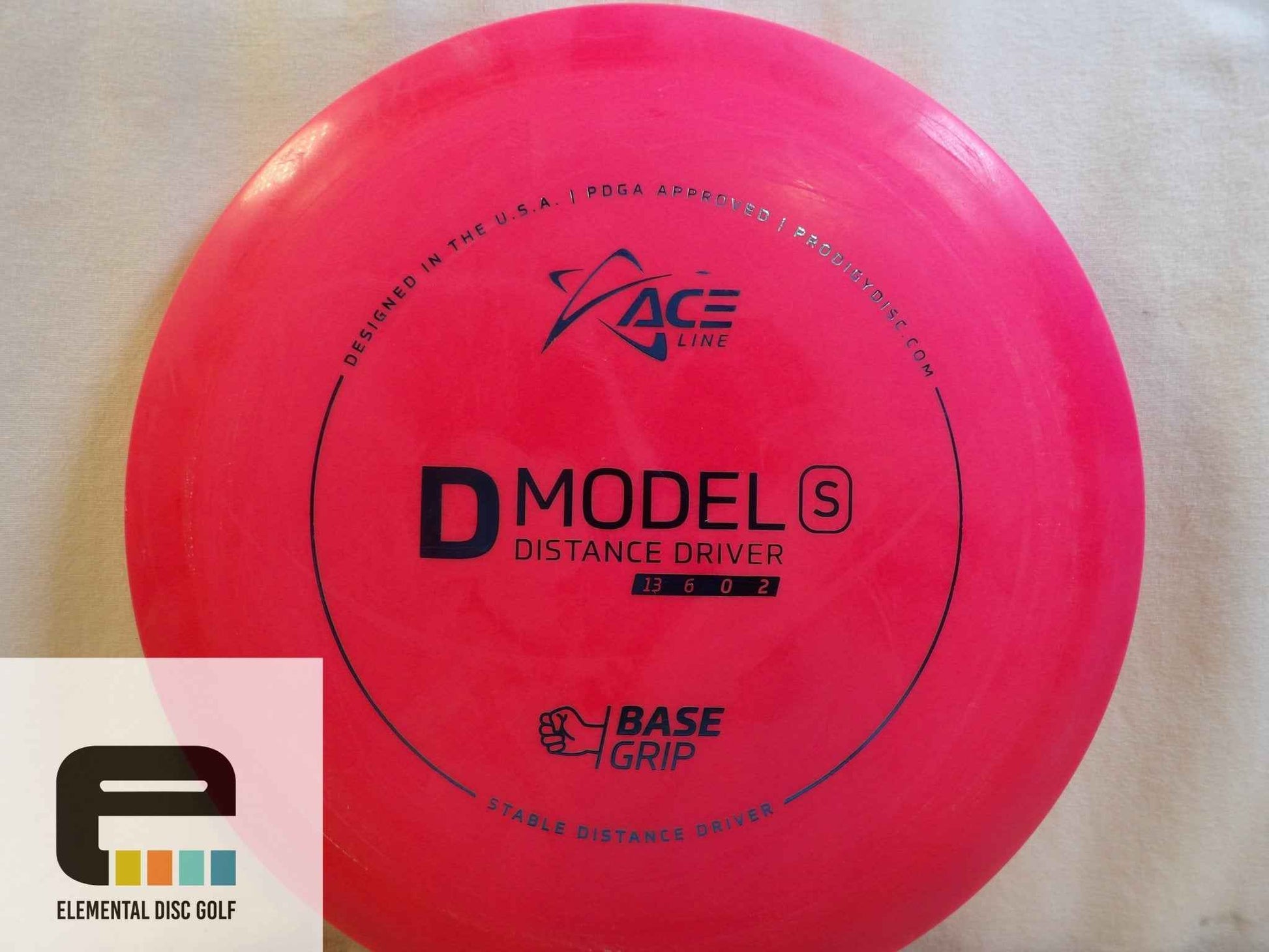 Prodigy Base Grip D Model S (13/6/0/2) - Elemental Disc Golf