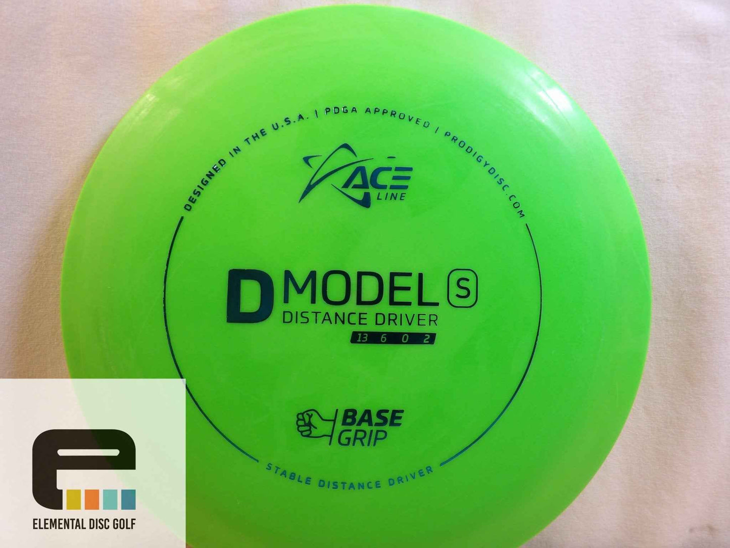 Prodigy Base Grip D Model S (13/6/0/2) - Elemental Disc Golf