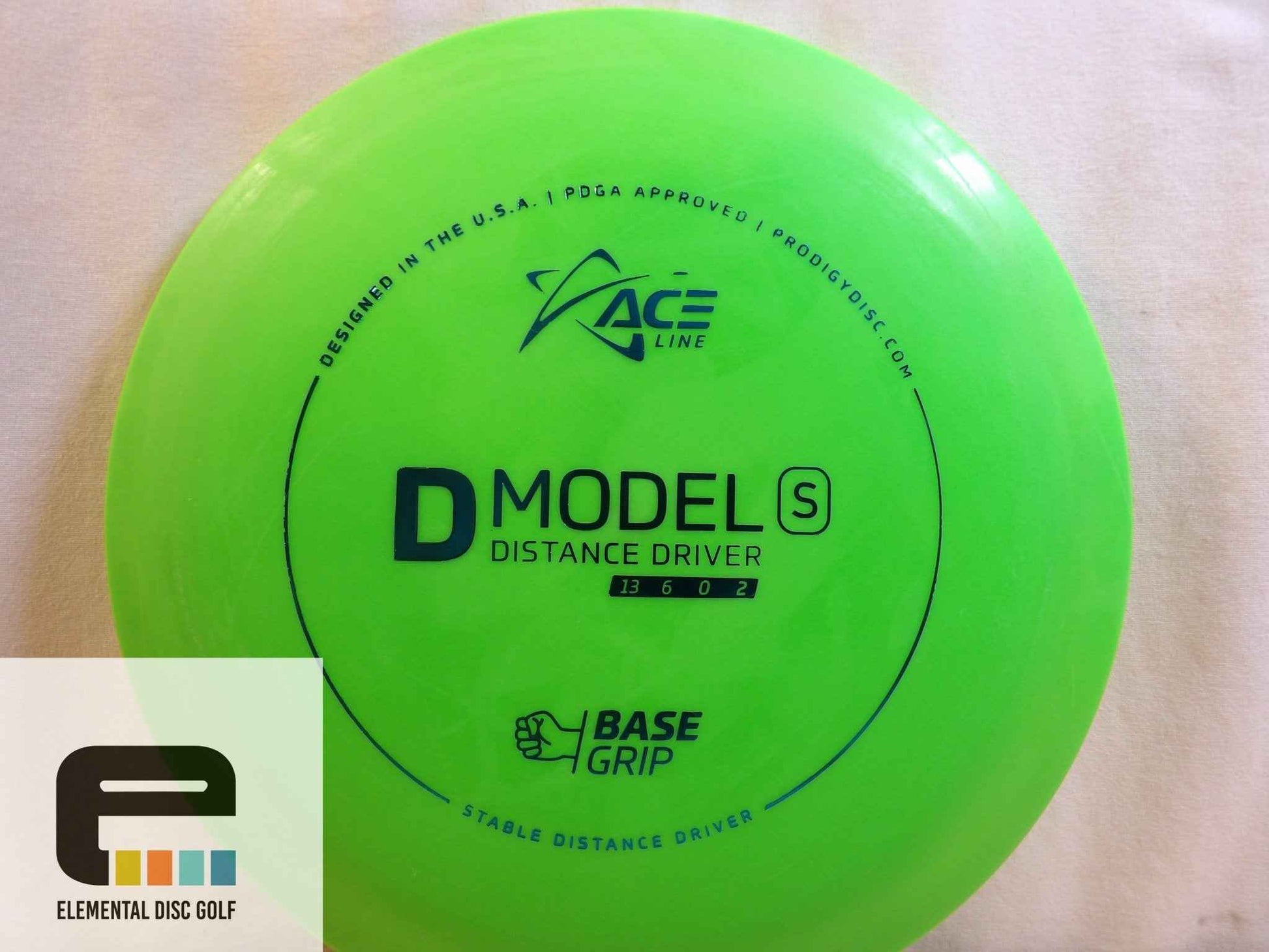 Prodigy Base Grip D Model S (13/6/0/2) - Elemental Disc Golf
