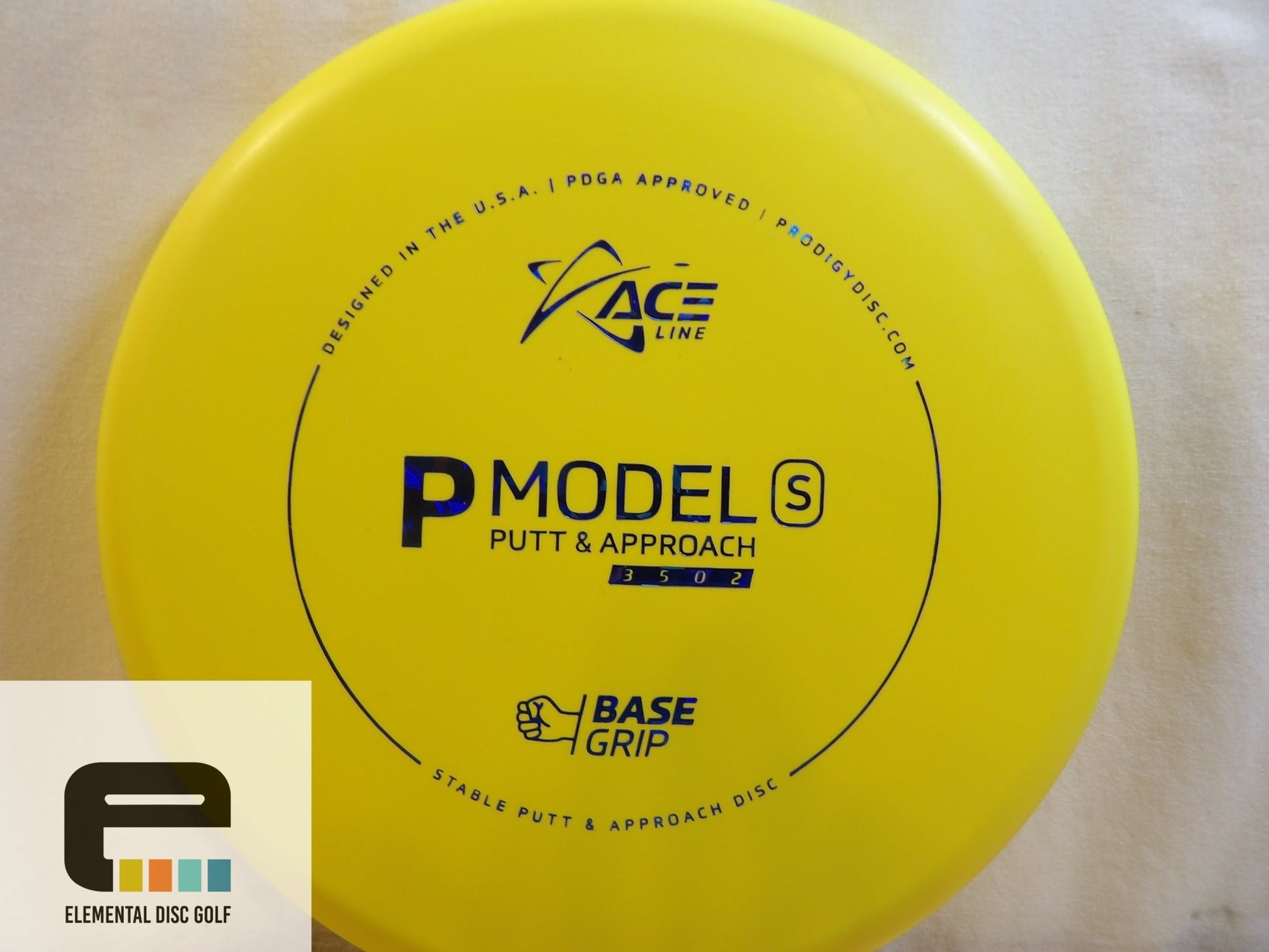 Prodigy Base Grip P Model S (Cale Leviska Bottom Stamp) - Elemental Disc Golf
