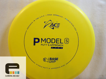Prodigy Base Grip P Model S (Cale Leviska Bottom Stamp) - Elemental Disc Golf