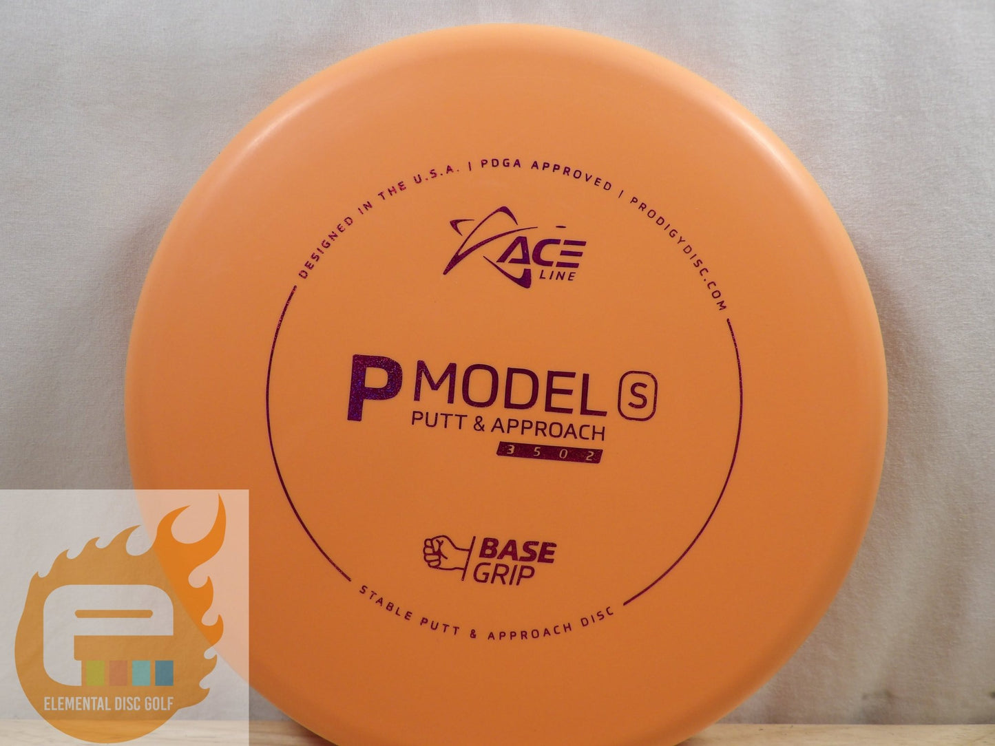 Prodigy Base Grip P Model S (Cale Leviska Bottom Stamp) - Elemental Disc Golf