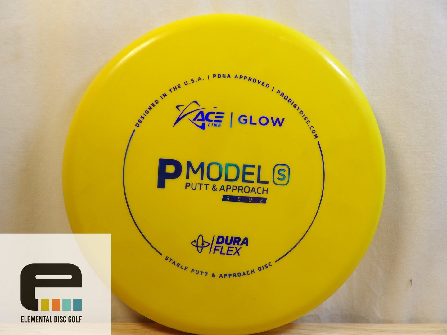 Prodigy Duraflex Glow P Model S (Cale Leviska Bottom Stamp) - Elemental Disc Golf