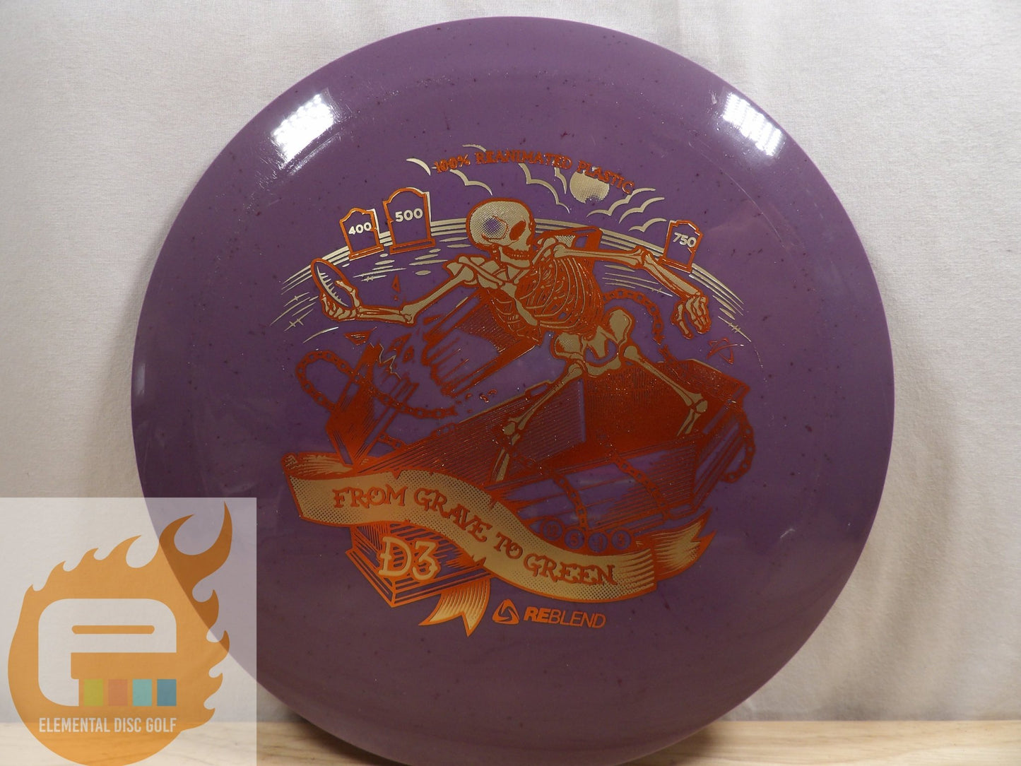 Prodigy Reblend D3 (Grave to Green Stamp) - Elemental Disc Golf