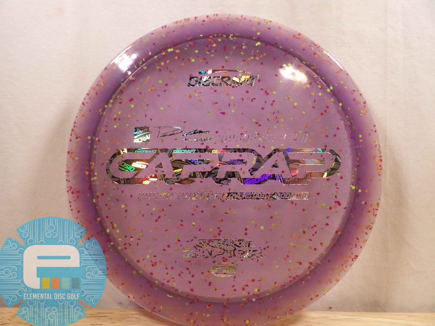 Discraft Z Confetti Captains Raptor (9/3/1/4)