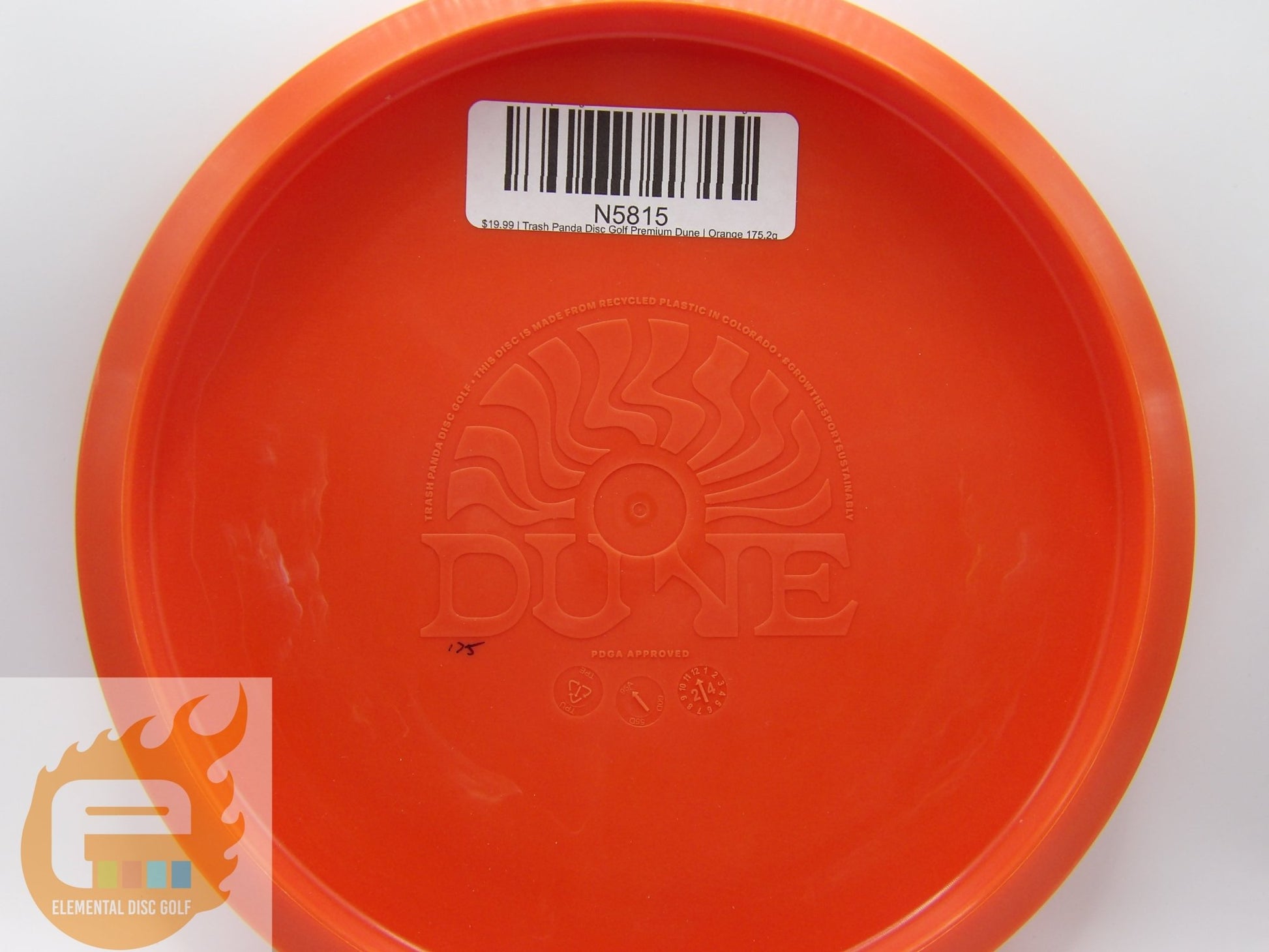 Trash Panda Disc Golf Premium Dune (5/5/-1/0) - Elemental Disc Golf