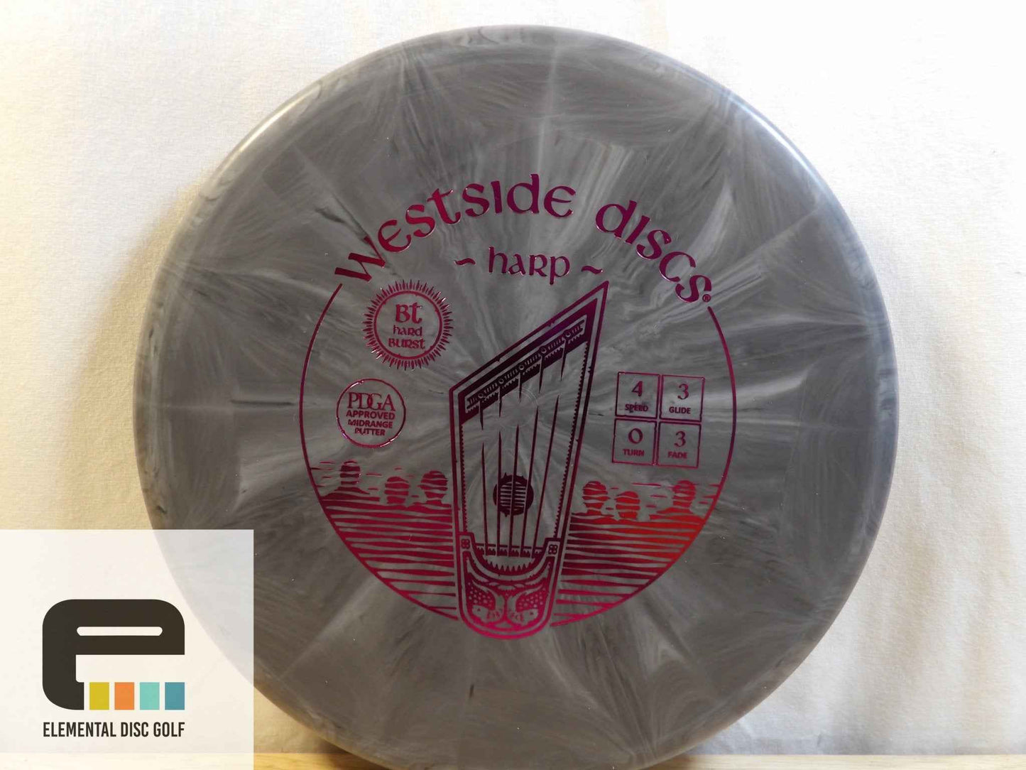Westside Discs BT Hard Burst Harp (4/3/0/3) - Elemental Disc Golf