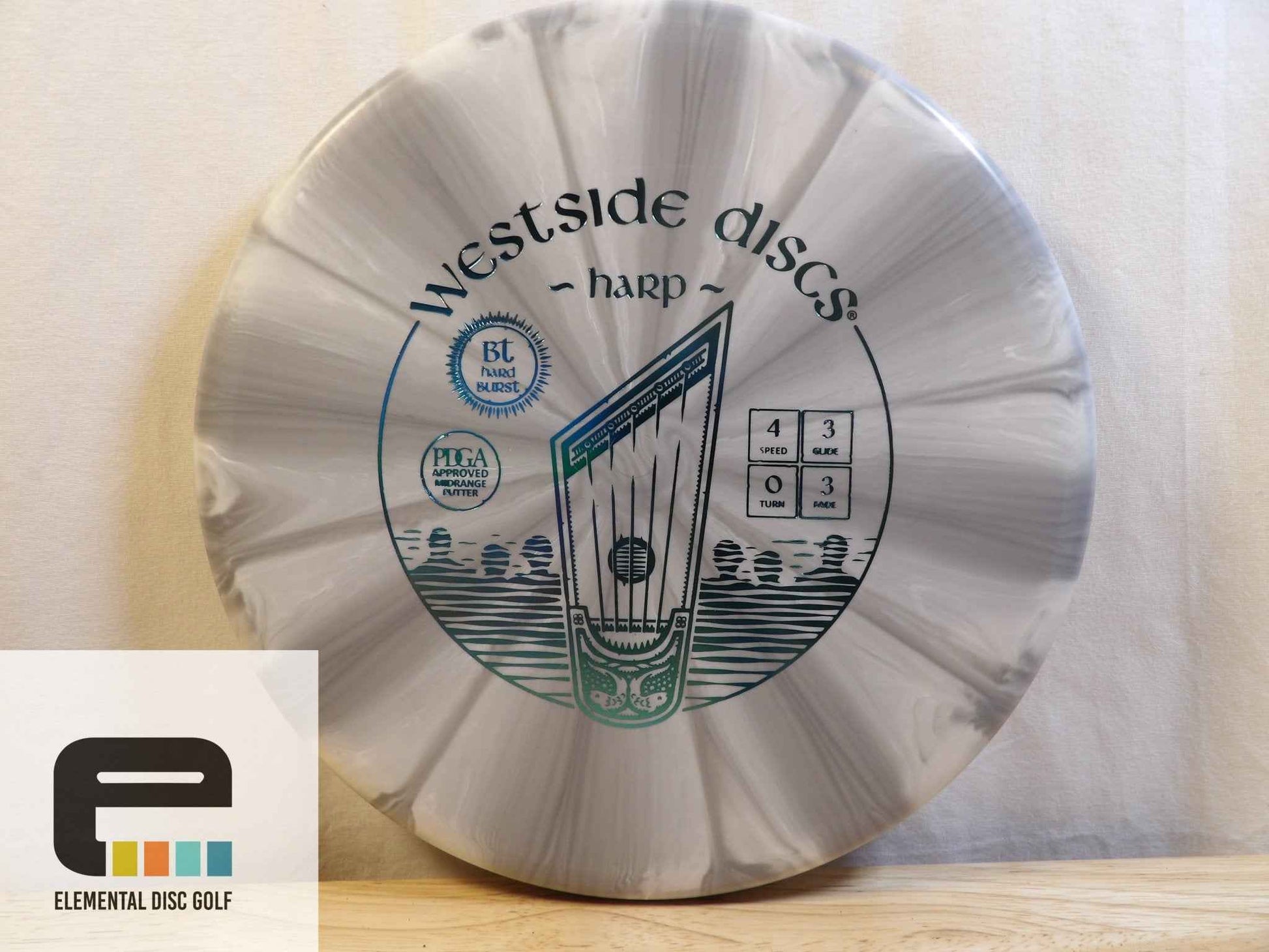 Westside Discs BT Hard Burst Harp (4/3/0/3) - Elemental Disc Golf