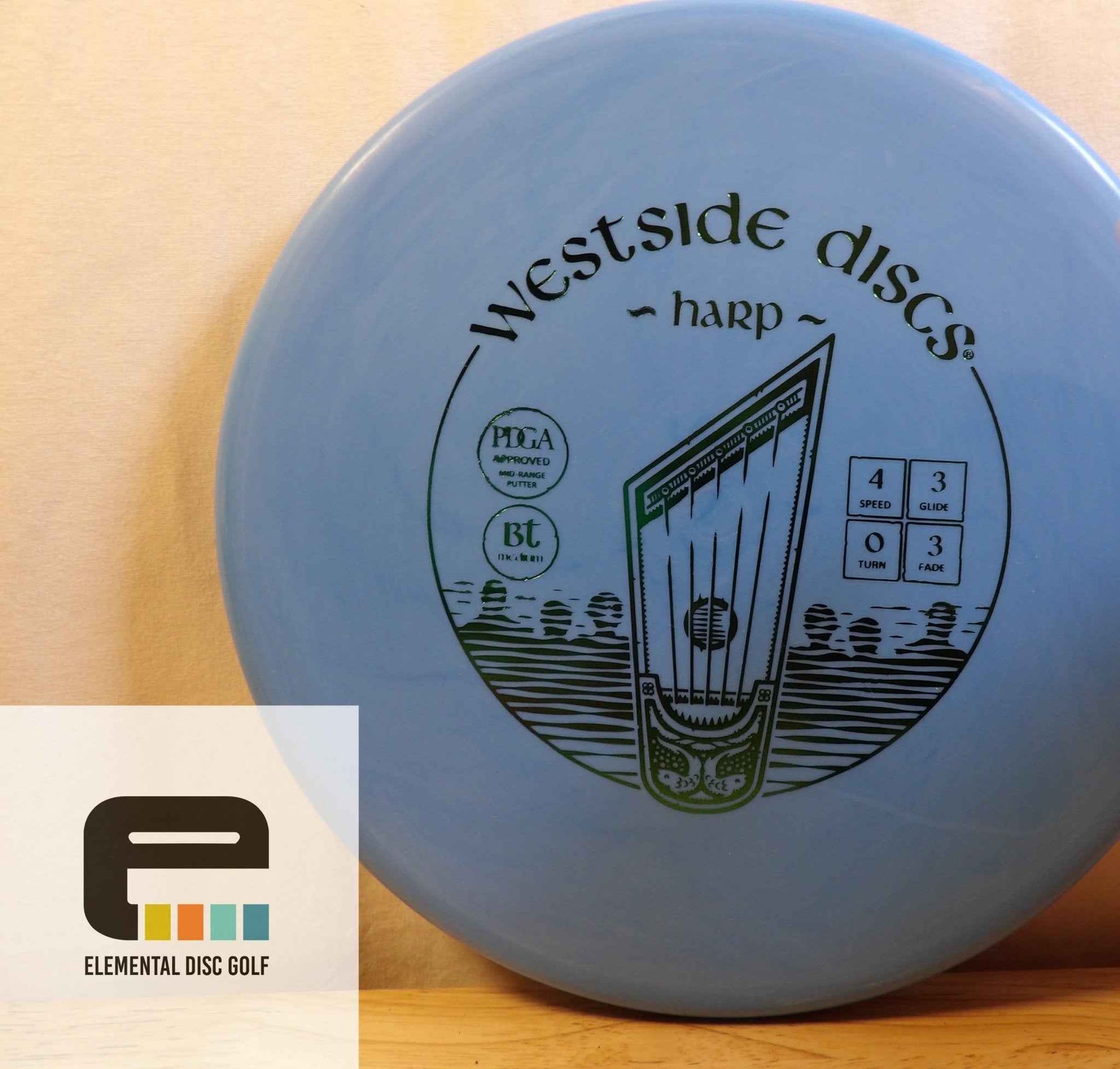 Westside Discs BT Medium Harp (4/3/0/3) - Elemental Disc Golf