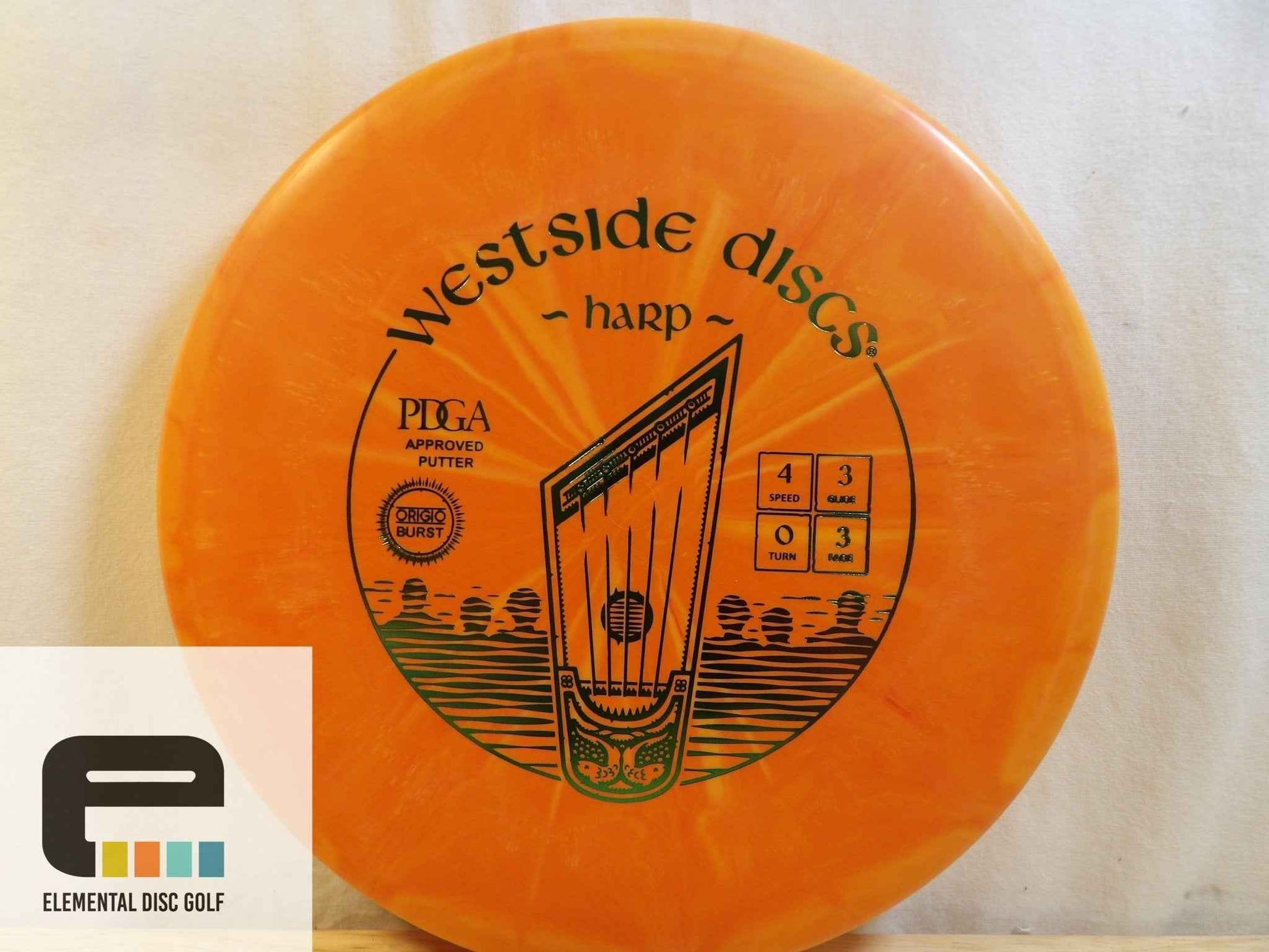 Westside Discs Origio Burst Harp (4/3/0/3) - Elemental Disc Golf