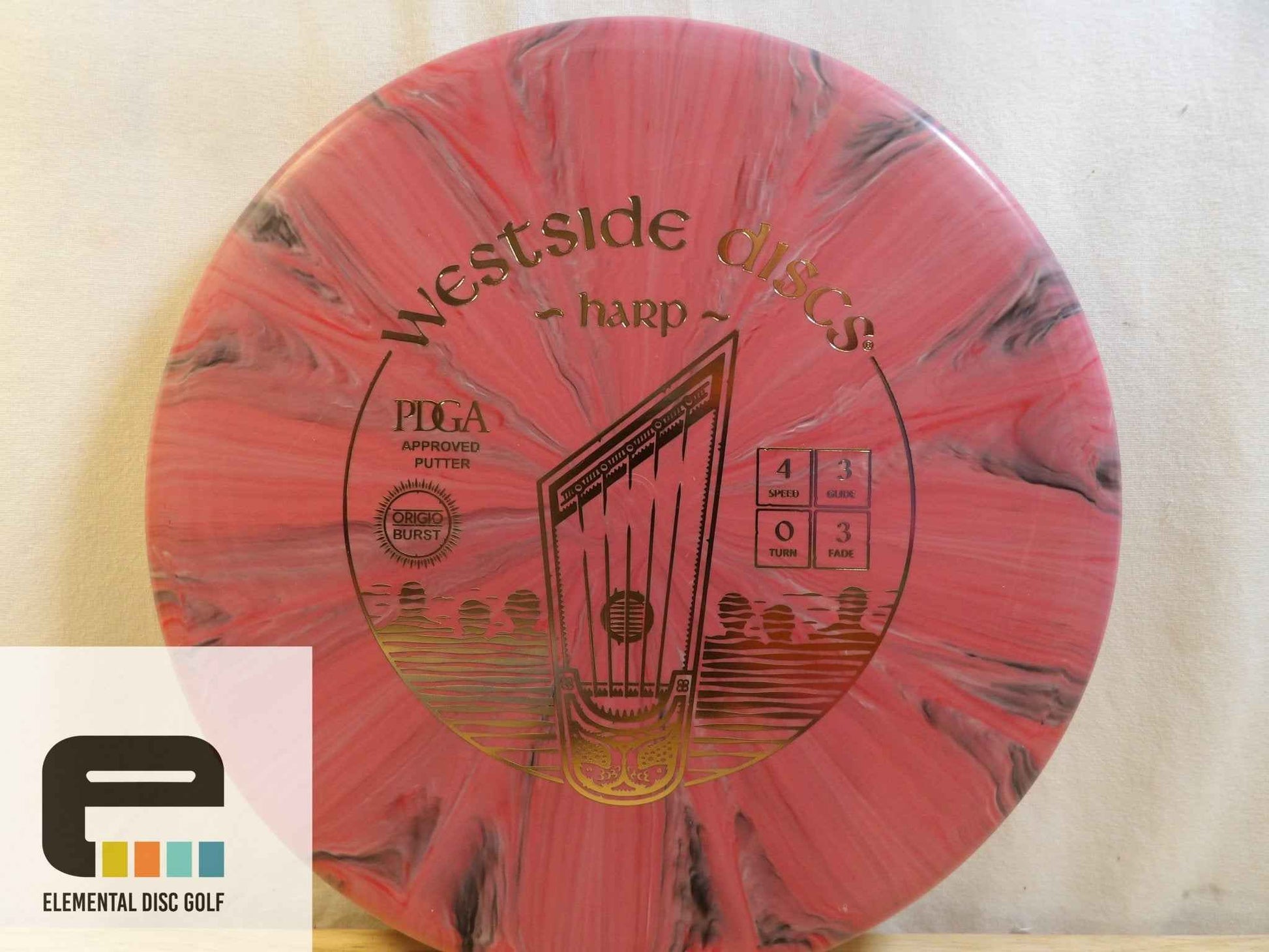 Westside Discs Origio Burst Harp (4/3/0/3) - Elemental Disc Golf